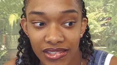 Gorgeous ebony teen pussy licked and fucked at sex audition