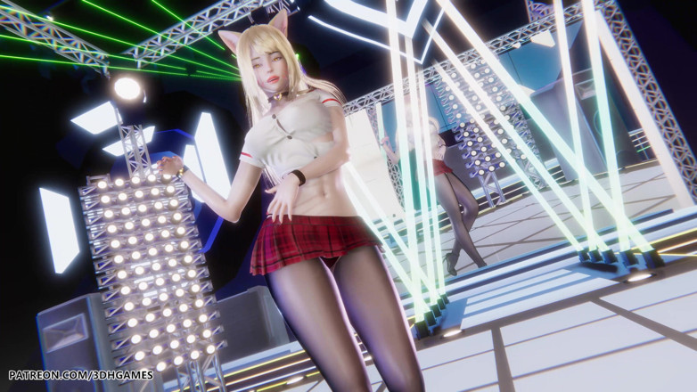 3D-Hentai Games: I Ren - Cul - Ahri, strip-tease sexy