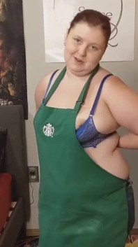 Starbucks önlük striptiz