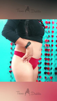 Sexy College Girl Records Herself Showing Her Boyfriend Her Red Thong