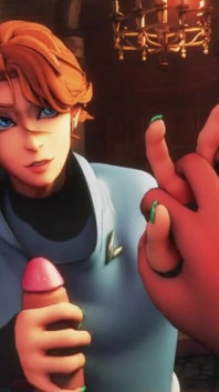 Sypha Belnades Gives You a Handjob While Holding Your Hand