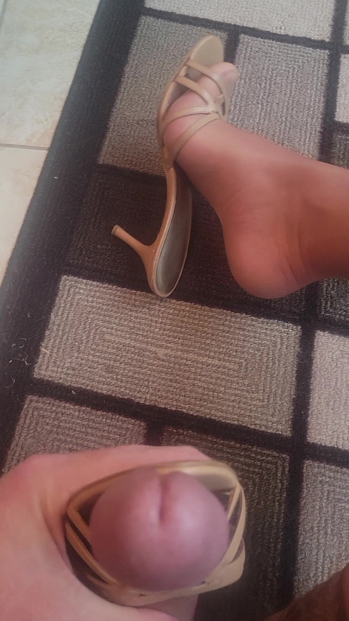 Feet Lover: ヒールとナイロンでオナニーし、ヒールで射精する