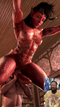 Transgender Karlach Gets Her Ass Ate Out While Getting Jerked off