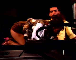 Vintage Climax: Une salope poilue suce la bite d'un mec dans la...