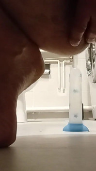 Straight Riding a Dildo and Showing off His Soles