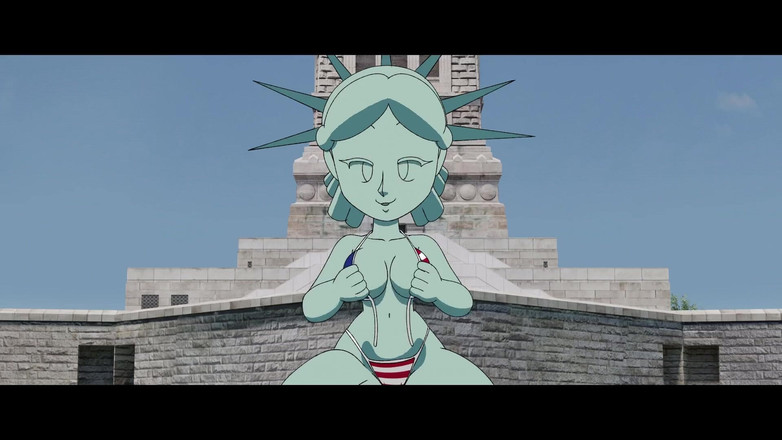 PixelAftDark: 4th of July by Statue of Liberty Hentai Animation