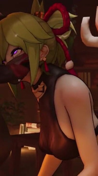 Kuki Shinobu About to Be Spitroasted by Hilichurls - Part 1 Genshin Impact Threesome Sex Video