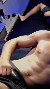 MEN- Since Dante Colle is all alone in his camper, he's been masturbating more than ever before