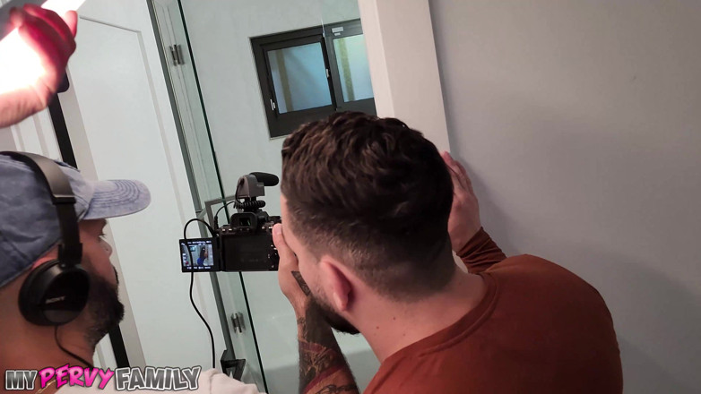 My Pervy Family: Mypervyfamily - Behind the Scenes with Nia Bleu &amp; Peter Green