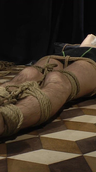 Nicky Tickling Roped Floor