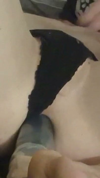 Pantieboy Toy Play in Black Lace Panties