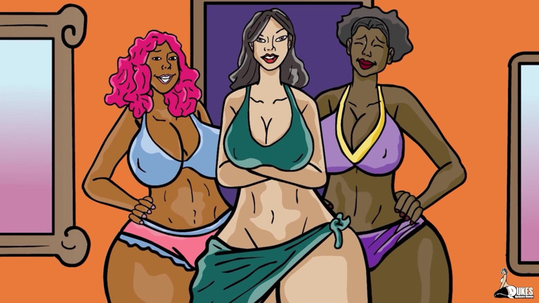 Dukes Hardcore Honeys: 丰满的妻子在度假时欺骗她的丈夫