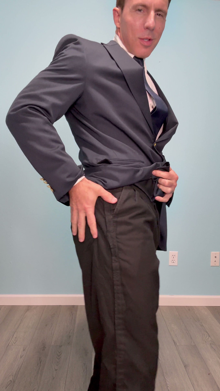 Reese Rideout: Business Man Strip Tease and Jack off