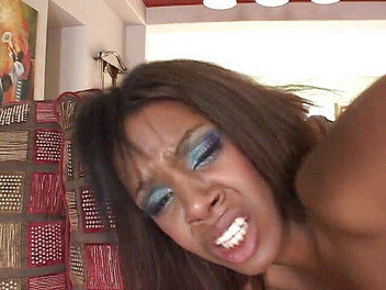 Big Black World: Chocolate beauty in a hard fuck
