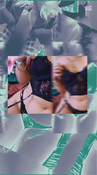 Wild Blue Haired Petite: Evidence of a Rough Weekend in Black Lingerie.. I Play Too Hard..