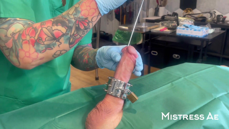 MistressAe: Double Domme Medfet Sounding Exam and Treatments with Madame Li...