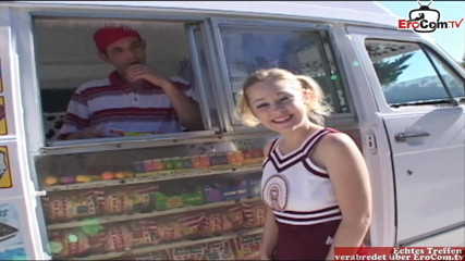 EroCom: Car sex with a skinny blonde Teen with small tits
