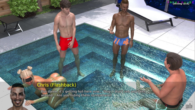 Porny Games: According to Sofia by Grima Grima - Pool Party with Anal...