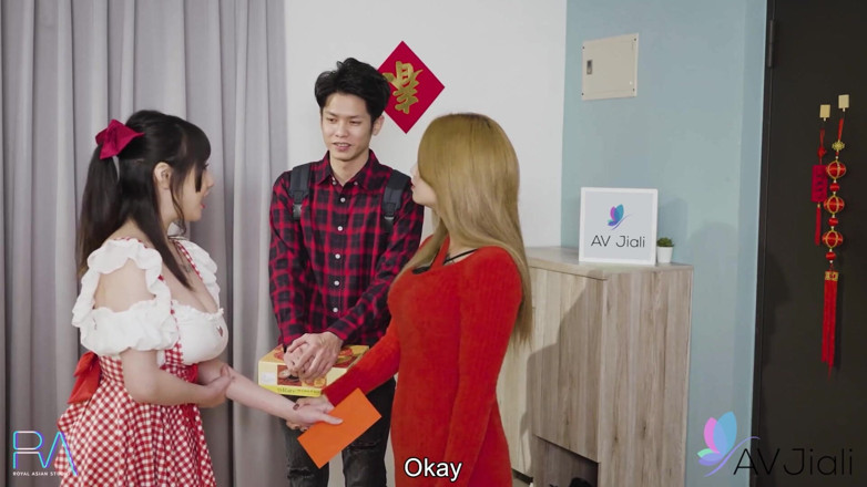 AV Jiali: สาวหน้าอกใหญ่ธรรมชาติ Xiao Ye Ye เย็ดกับพี่เขย