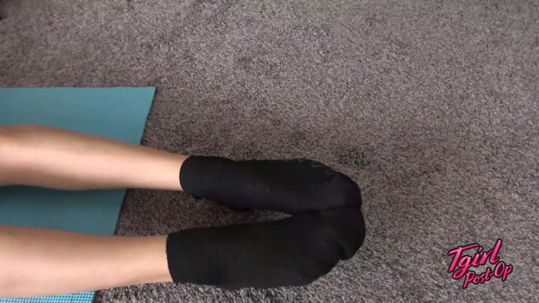 Tgirl Post-Op: Post-op-transgirl jenny conder reibt ihre muschi