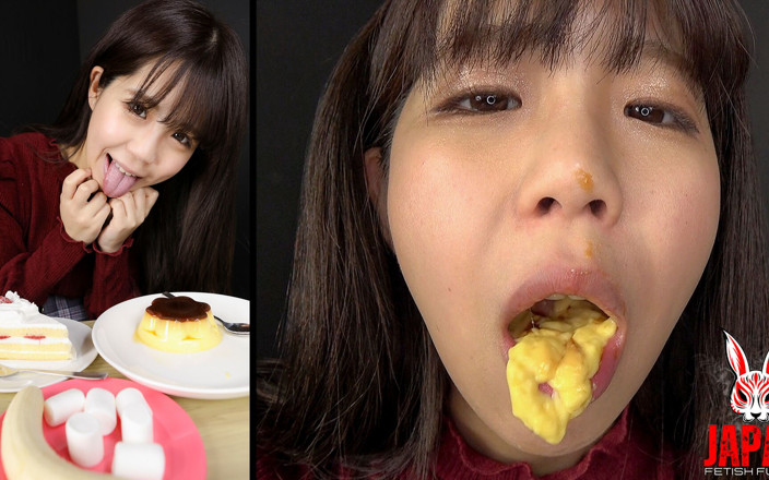 Japan Fetish Fusion: Fuu Natsuhi Chews Various Foods with Her Mouth Open for...