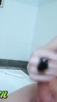 Blonde Shemale Wet in the Bathtub