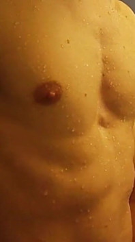 Compilation - Fullfrontal Exhibitionism of Solo Uncut Nude Fit Man in the Public Gym Shower