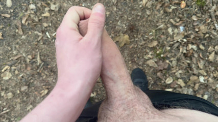 UncutCock22: Real Public Cumshot with Moaning