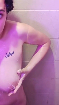 Taking a Hot Shower with Soap, Lots of Soap and Boob Massage