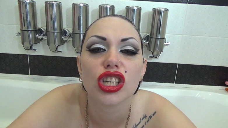 Goddess Misha Goldy: Big lips kiss , makeup &amp; mole fetish JOI