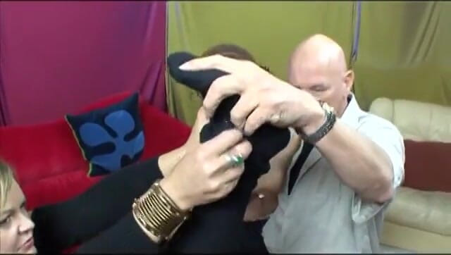 Meet my Pussy: Mature gives him a foot job with her toes after...