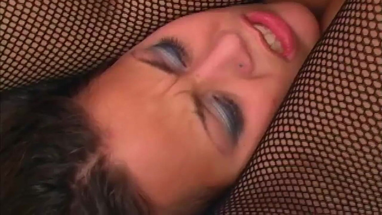 Real Anal Stories: Big ass in fishnet skank in a close-up ass fuck...