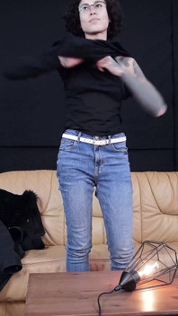 Student in Front of the Camera for the First Time