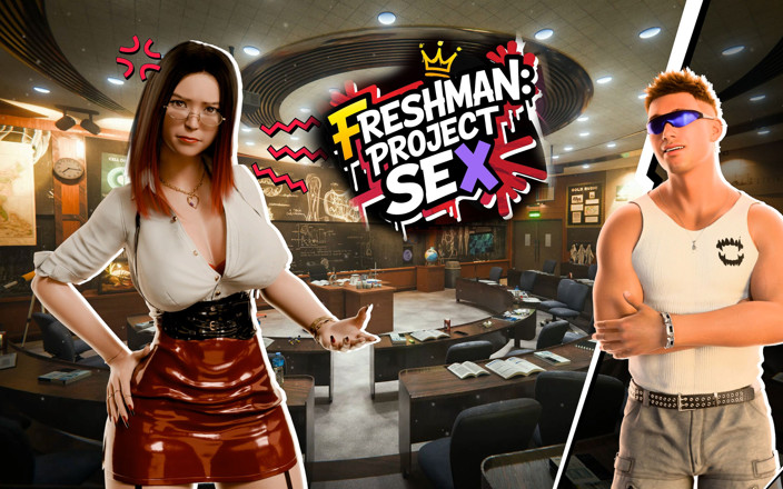 Adult Games by Andrae: Projek Freshman – Permainan Seks Bahagian 1 - Malam Huru-biri pertama Ethan di...