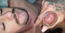 Perverted Neighbor Fucks Hot and Drinks Milk in His Mouth
