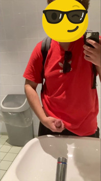 Jacking off in Parking Lot Bathroom in Antwerp