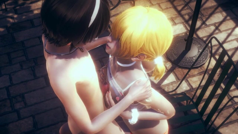 Yaoitube: Yaoi femboy - феросплавна цицьками та анал від інших фембой