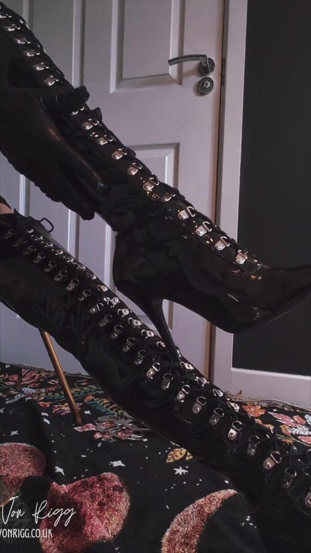 Diana Von Rigg: Bound for My Boots: Mistress Has You in Steel Handcuffs...