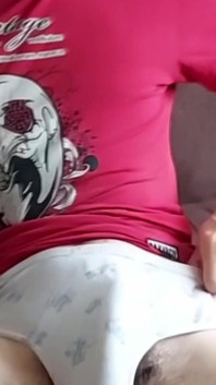 Nerdy College Boy with Big Cock Masturbate After Classes
