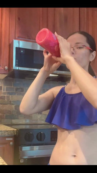 In the kitchen