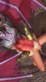 Hot Redhead Elf Rides Illidan Stormrage - Warcraft Parody