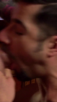 Dean Monroe & Harley Everett, sex on the bar in a cafe