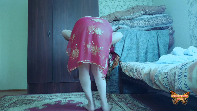 Kitty_Cross: Red belly dancer tanečnice sukně Sexy Bílá Femboy Transgender Shemsle...