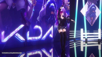 3D-Hentai Games: [MMD] exid - 我和你 ahri akali Evelynn 性感脱衣舞英雄联盟 KDA