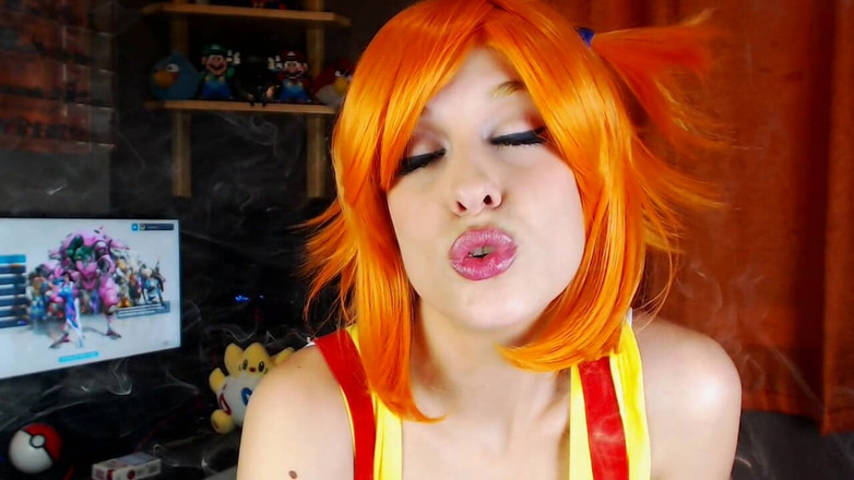 Candystart Videos: Misty Pokemon seksi sigara içiyor
