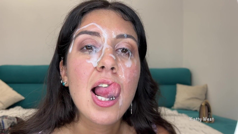 Katty West: Tuyển tập bắn tinh lên mặt. Tuyển tập xuất tinh...