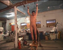 Male Dom - Spanking - BDSM: Suspended Male Gets His Balls Beaten