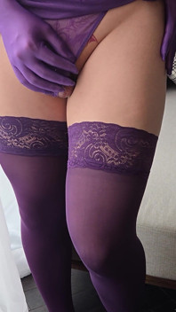 Sissy Kanisa in Sexy Purple Nightwear Ep1