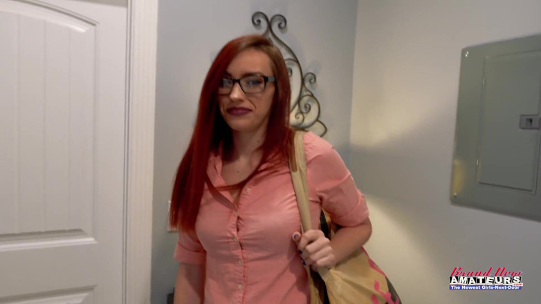 Brand New Amateurs: Part 2 of 2 redhead MILF try's anal masturbates sucks swallows cum...