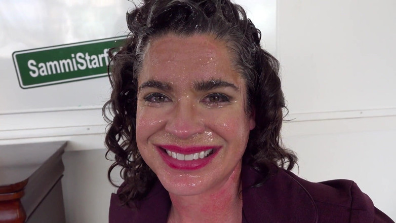 Sammi Starfish: Stepmom's career day face fuck